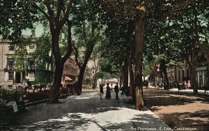 Vintage Postcard 1910's The Promenade End Cheltenham Gloucestershire England UK