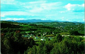 Birds Eye View Panorama Barre Vermont VT Chrome Postcard UNP Unused T10