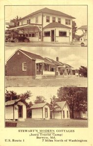 Berwyn Maryland multi-views Stewart's Modern Cottages antique pc ZE686155