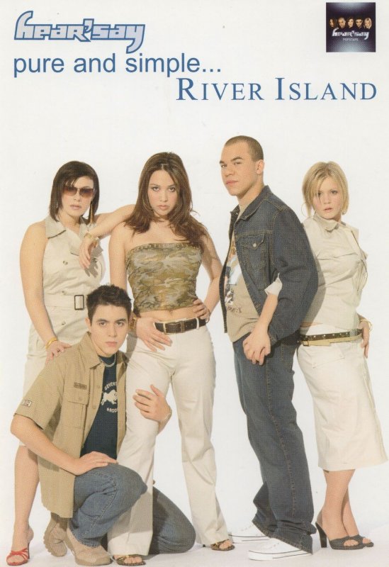 Hearsay Pop Group River Island Advertising Postcard