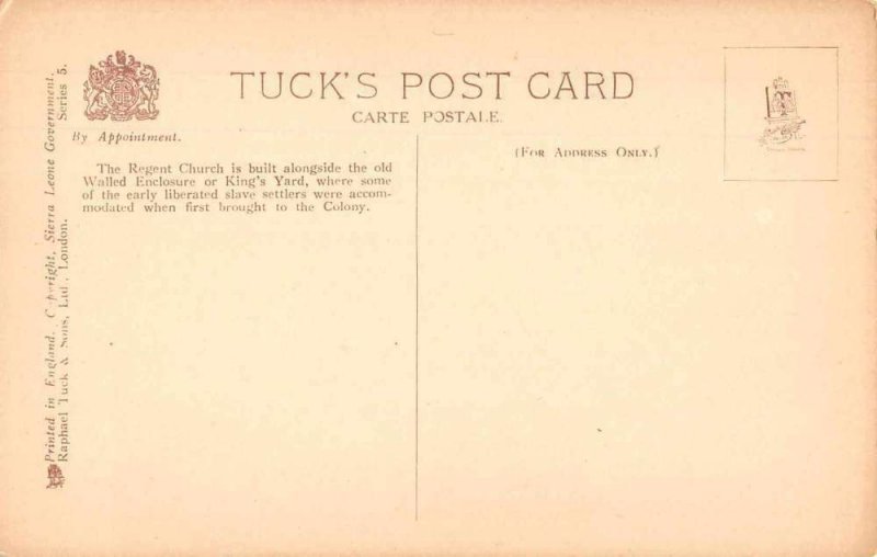 Sierra Leone West Africa First Stone Church Tuck Vintage Postcard JF685489 