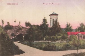 Frankenstein Ząbkowice Śląskie Poland~Anlagen am Wasserturm Photo Postcard