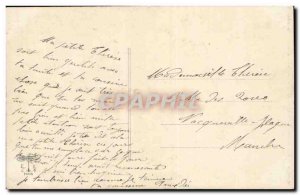 Old Postcard Fancy Flower