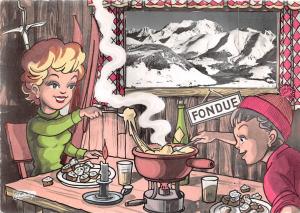 BF40151 une fondue en savoie  recette recipe kitcken cuisine