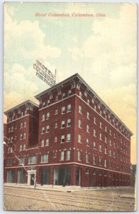 Vintage Hotel Columbus Columbus Ohio Postcard Fire Proof Architecture c1910