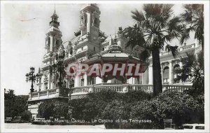 Old Postcard Monte Carlo Casino and the Terraces