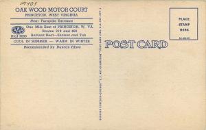 Oakwood Motor Court 1940s Princeton Wisconsin roadside Teich linen 5481