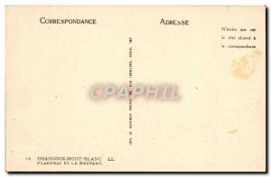 Old Postcard Chamonix Planpraz And Brevent