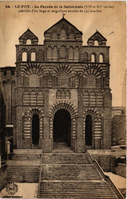 CPA Le Puy - La Facade de la Cathedrale (XII et XV siecles)-precedee...(589153)