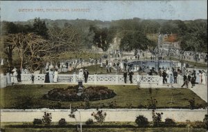 c1910 Postcard Bridgetown Barbados Queen's Park