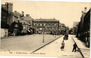 CPA Flers(ORNE).- lA PLACE DU MARCHE (195968)