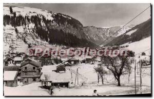 Postcard Old Morzine Ski Slope and Valley of ardoisires