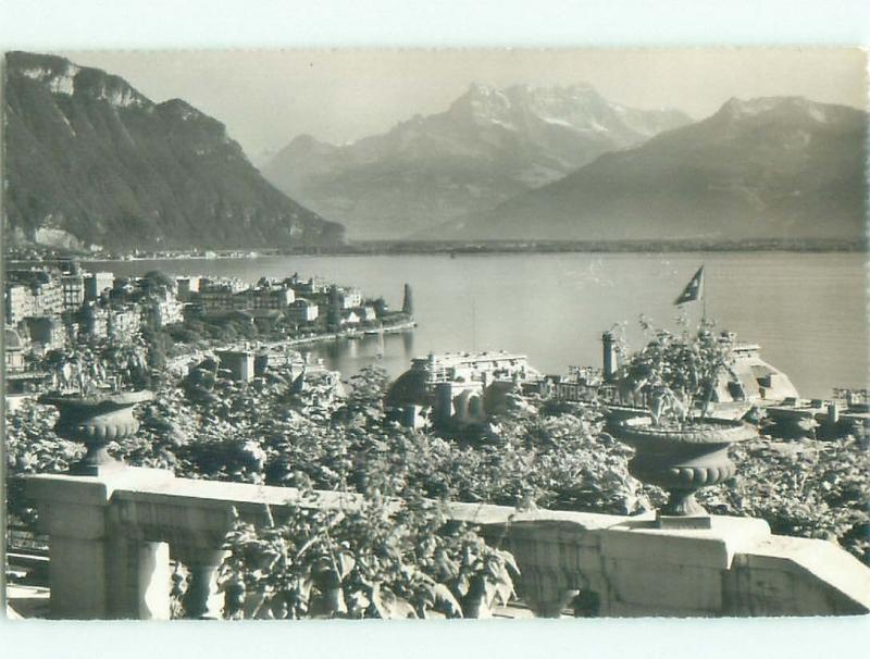 old rppc NICE VIEW Montreux - Lake Geneva Switzerland i3523