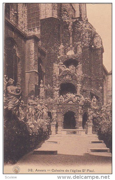 Calvaire De l'Eglise St. Paul, ANVERS, Belgium, 1900-1910s