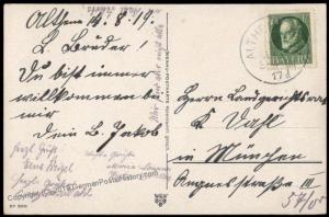 Germany WWI General von Hindenburg Patriotic PPC 70008