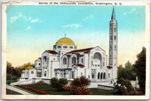 VINTAGE POSTCARD SHRINE OF THE IMMACUALTE CONCEPTION  WASHINGTON D.C. 1920s