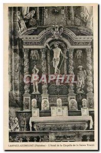 Postcard Old Lampaul Guimiliau Finistere the altar of the Chapel of the Holy ...