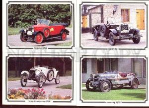 004149 Vintage CAR Collection of 18 russian photo postcards