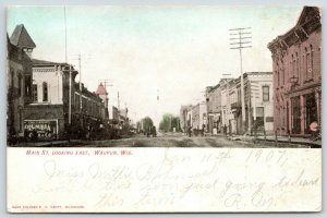 Waupun Wisconsin~Main Street East~Columbia~Charles N Holmes~Horse Wagon~1907 