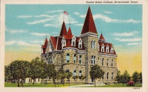 Postcard Daniel Baker College Brownwood Texas