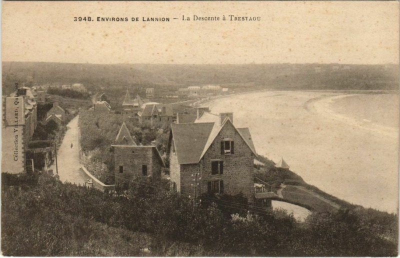 CPA PERROS-GUIREC Environs de Lannion - La Descente a Trestraou (1146842)