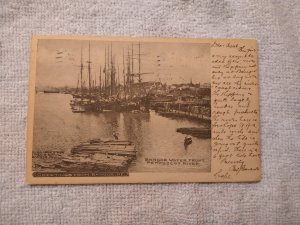 1906 Greetings from Bangor, Maine Waterfront UDB Postcard