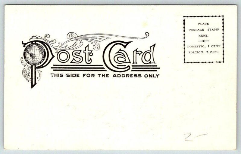 High School  Stamford  Connecticut  Postcard   c1907