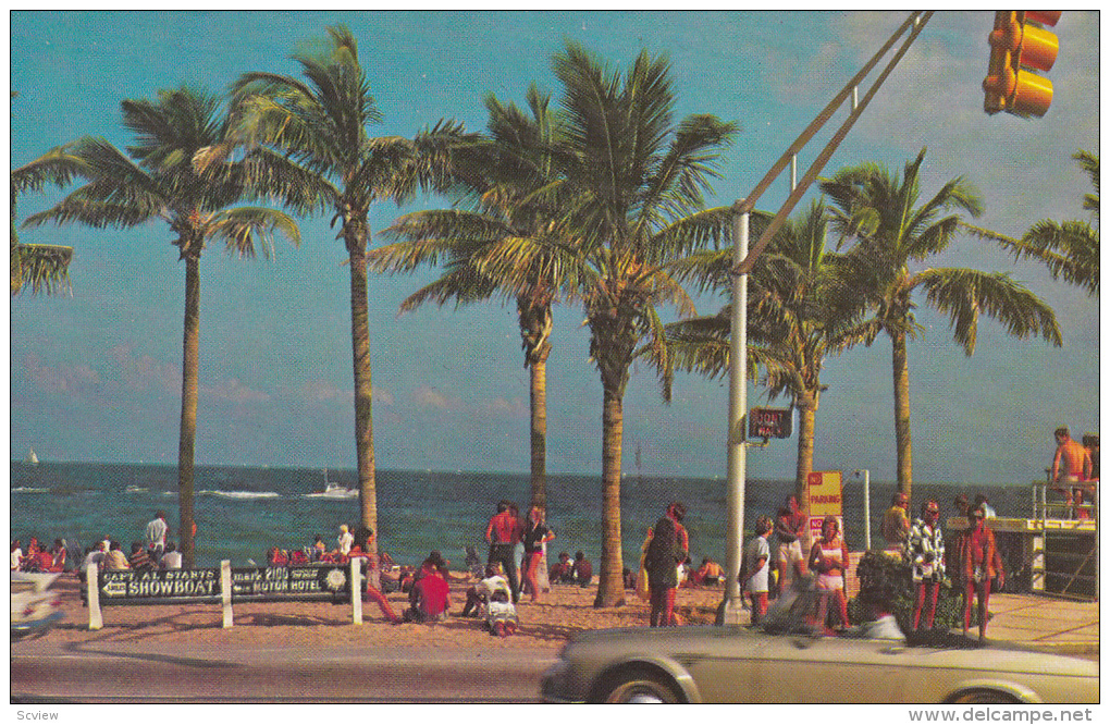 Postcard AERIAL VIEW SCENE Fort Lauderdale Florida FL j/17 AR5947