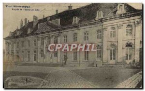Old Postcard Toul Picturesque Facade From & # 39Hotel Town