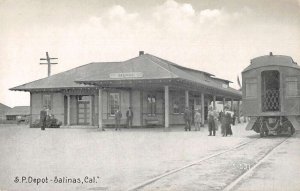 Salinas California Southern Pacific Depot Train Station Vintage Postcard AA43004