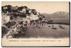 Postcard Old Marseille Promenade Anse Corniche Prophete