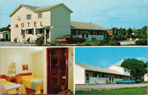 White Swan Motel St. Stephen NB New Brunswick Multiview Vintage Postcard E21