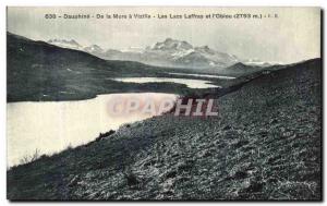 Old Postcard Dauphine From Mure Vizille The Lakes Laffray and Obiou