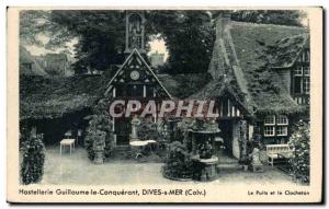 Old Postcard Dives sur mer Hostellerie William the Conqueror Well and steeple