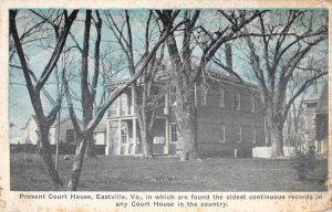 Eastville Virginia Court House Vintage Postcard AA48975