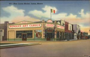 Juarez Mexico New Juarez Hotel Colorful Linen Postcard