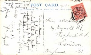 Madeira Booth Line Ship Steamship c1913 Used Postcard