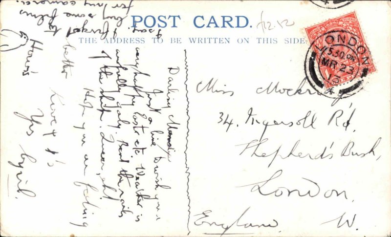 Madeira Booth Line Ship Steamship c1913 Used Postcard