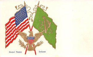 Flag USA Ireland St. Patrick's Day, Unused 