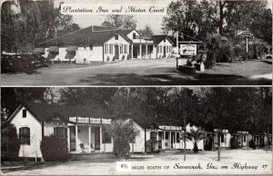 Postcard Plantation Inn and Motor Court in Savannah, Georgia~1911