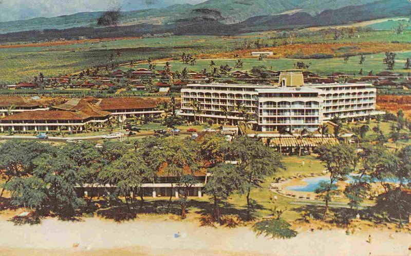 Maui Hilton Hotel Kaanapali Hawaii 1972 postcard