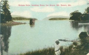 Babson Cove Mt Desert Maine Looking Down the Cove, Little Girl Litho Unused
