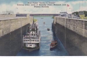 Kentucky River Packet Gordon C Greene Entering Lower Level Of Ken...