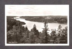 Sweden Södra Bullaresjön View Akta Real Photo Postcard RPPC  Postkarte, Bre...