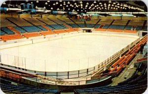 Greensboro, NC North Carolina ICE HOCKEY/SKATING RINK Memorial Coliseum Postcard