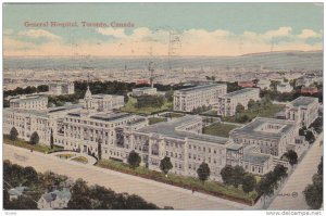 Bird's Eye View of General Hospital, Toronto, Ontario, Canada, PU-1919