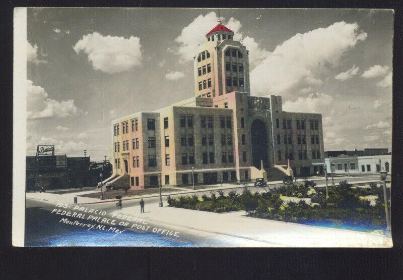 RPPC MONTERREY NUEVO LAREDO MEXICO FEDERAL PALACE REAL PHOTO POSTCARD