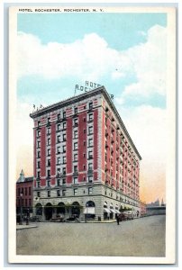 c1920 Hotel Exterior Building Street Rochester New York Vintage Antique Postcard 