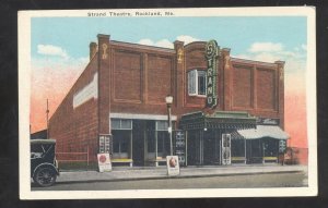 ROCKLAND MAINE DOWNTOWN STRAND THEATRE VINTAGE POSTCARD