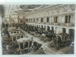 Vintage Postcard Carriages Coaches in Lisboa Museum